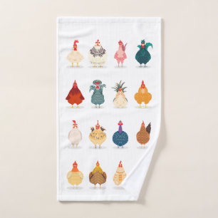 Cute Chicken Hand Towel