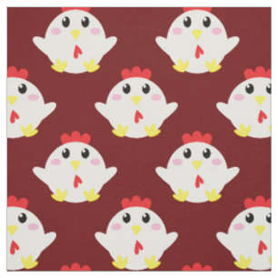 Cute Chicken Kids Farm Bird Cartoon Fabric