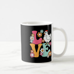 Cute Chicken Love Groovy Chicken Lover Hen Women G Coffee Mug