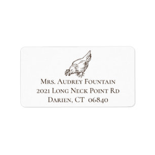 Cute Chicken Lover Farm Crazy Chicken Lady Farmer Label