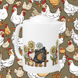 cute chicken lovers Country<br><div class="desc">cute chicken lovers Country teapot</div>