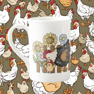 cute chicken lovers Country  Bone China Mug