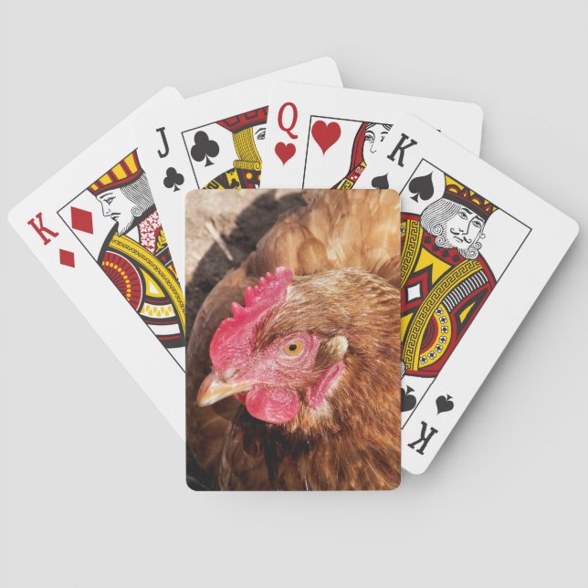 CUTE CHICKEN     PLAYING CARDS (Back)