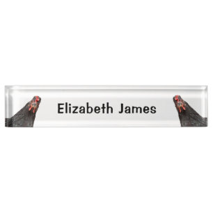 Cute Chicken Portraits Personalised  Desk Name Pla Nameplate