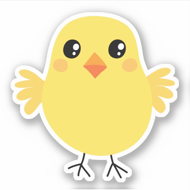Cute chicken sticker (Front)