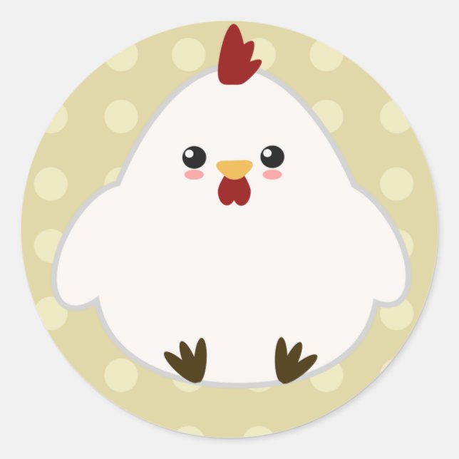 Cute Chicken Stickers (Front)