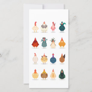 Cute Chicken Thank You Card