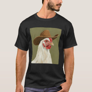 Cute Chicken Wearing a Cowboy Hat T-Shirt