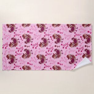 Cute Chickens Beach Towel