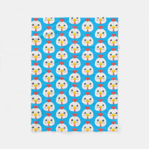 Cute Chickens Fleece Blanket