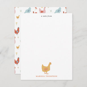 Cute Chickens Hens and Baby Chicks Card