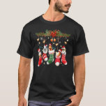 Cute Chickens In Christmas Sock Santa Hat Xmas T-Shirt<br><div class="desc">Cute Chickens In Christmas Sock Santa Hat Xmas</div>
