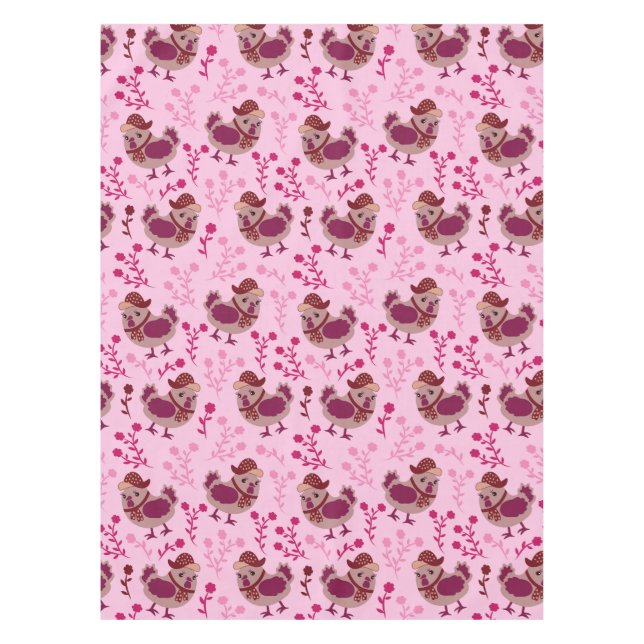 Cute Chickens Tablecloth (Front)