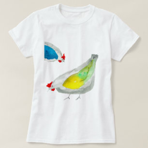 Cute chickens watercolor T-Shirt