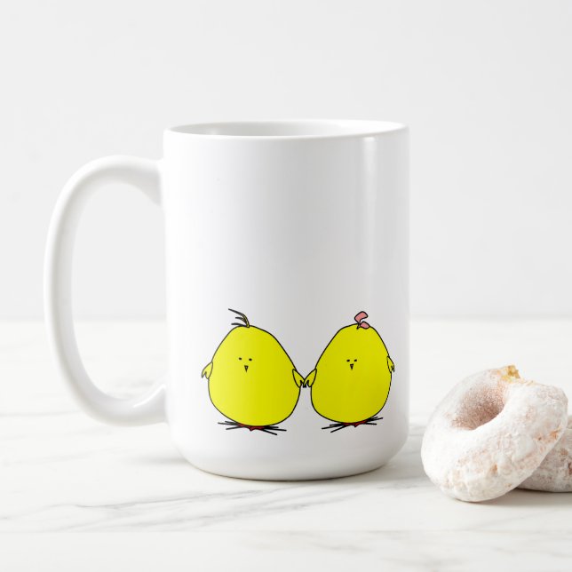 Cute Chicks Coffee Mug (With Donut)