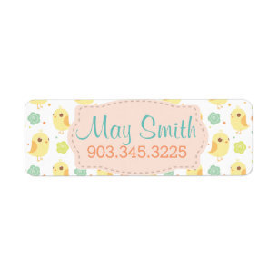 Cute Chicks & Flowers Pattern