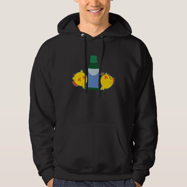 Cute Chicks Sleepy Chicken  Meme Hoodie (Front)