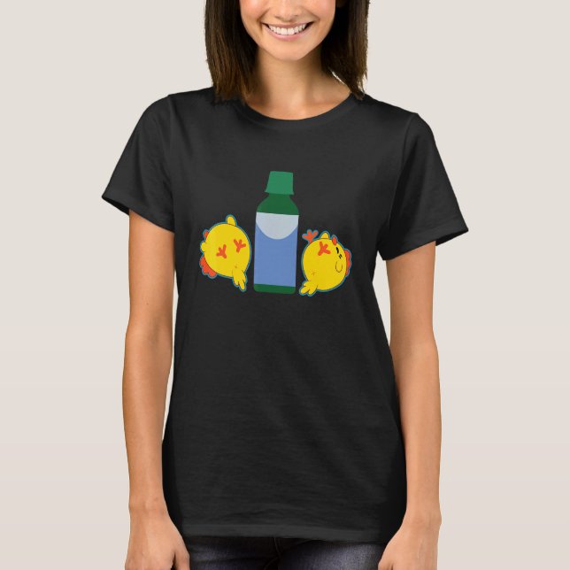 Cute Chicks Sleepy Chicken  Meme T-Shirt (Front)