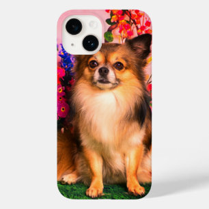 Cute Chihuahua Amid Spring Flowers Case-Mate iPhone 14 Case