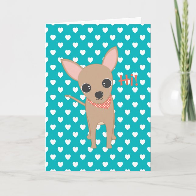 Cute Chihuahua Card (Front)