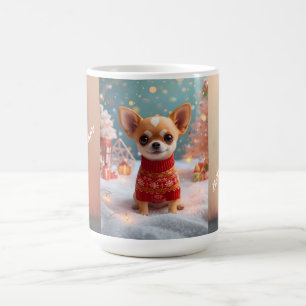 Cute Chihuahua Christmas Mug Personalised Holida