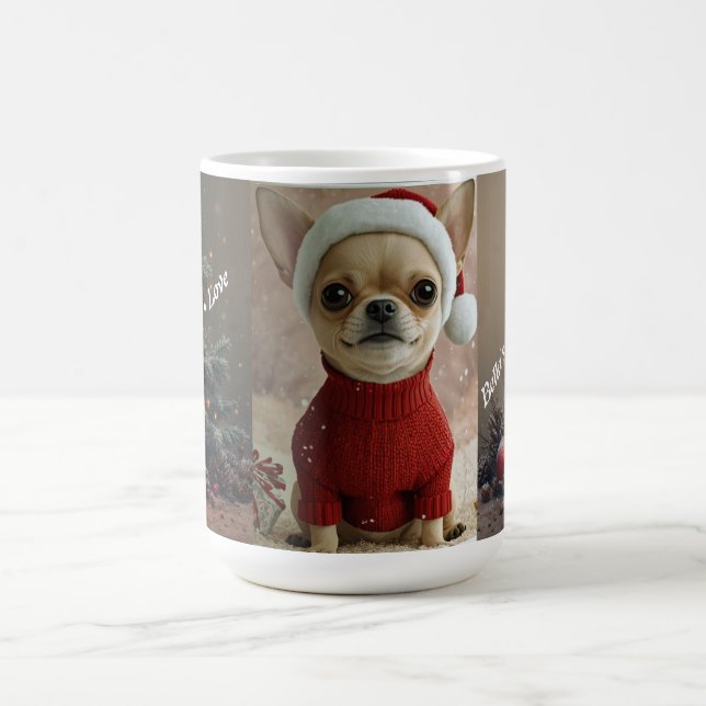 Cute Chihuahua Christmas Mug | Personalized Holida (Center)