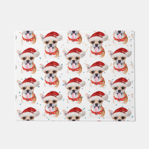 Cute Chihuahua Dog Christmas Pattern Doormat