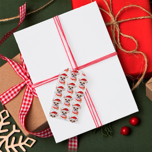 Cute Chihuahua Dog Christmas Pattern Gift Tags