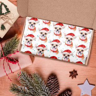 Cute Chihuahua Dog Christmas Pattern Tissue Paper