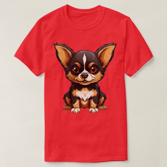Cute Chihuahua Dog Dogs Chihuahuas 1 T-Shirt (Design Front)