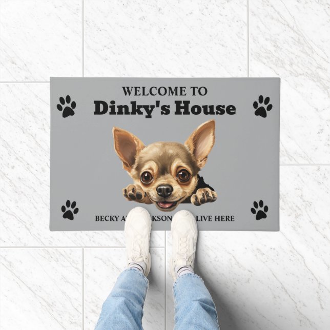 Cute Chihuahua Dog Doormat (Indoor)