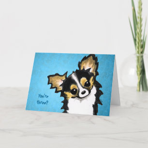 Cute Chihuahua Dog Kids Birthday Custom Card