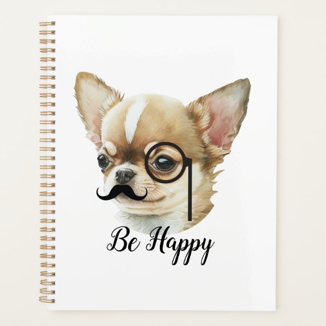 Cute Chihuahua Dog Lover Planner (Front)