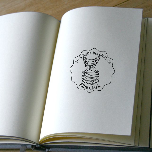Cute Chihuahua Dog Rubber Stamp (Creator Uploaded)