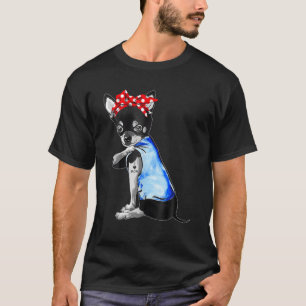 Cute Chihuahua Dog Tattoo I Love Mum T-Shirt