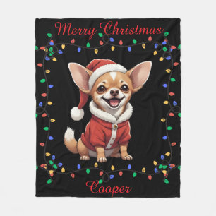 Cute Chihuahua Fleece Blanket
