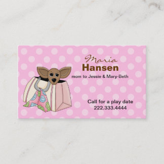 Cute Chihuahua in a Purse Mummy Card