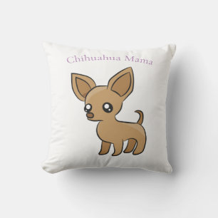 Cute Chihuahua Mama Art Thunder_Cove Cushion