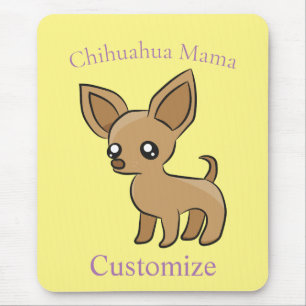 Cute Chihuahua Mama Art Thunder_Cove Mouse Mat