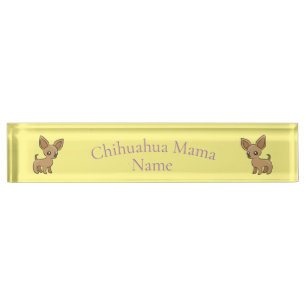 Cute Chihuahua Mama Art Thunder_Cove Nameplate