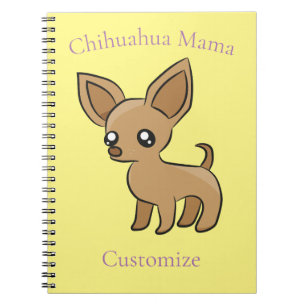 Cute Chihuahua Mama Art Thunder_Cove Notebook