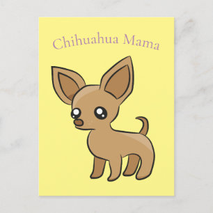 Cute Chihuahua Mama Art Thunder_Cove Postcard