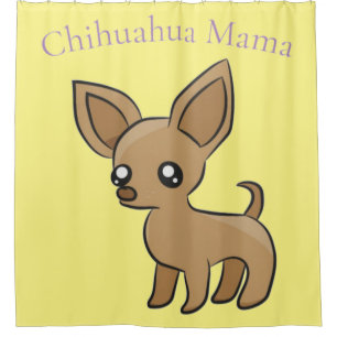 Cute Chihuahua Mama Art Thunder_Cove Shower Curtain
