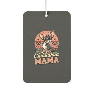 Cute Chihuahua Mama Bow Dog Mum Car Air Freshener