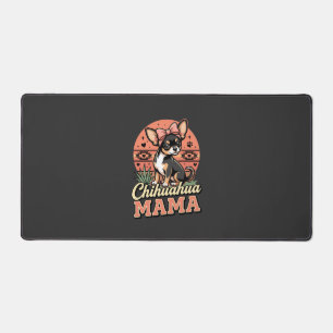 Cute Chihuahua Mama Bow Dog Mum Desk Mat