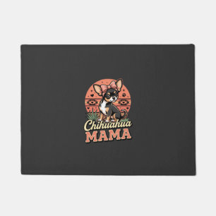 Cute Chihuahua Mama Bow Dog Mum Doormat