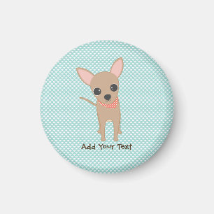Cute Chihuahua Personalised School Magnet