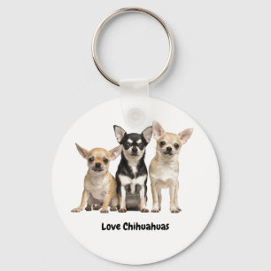 Cute Chihuahua Puppies Key Ring