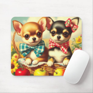 Cute Chihuahua Puppies Mouse Mat