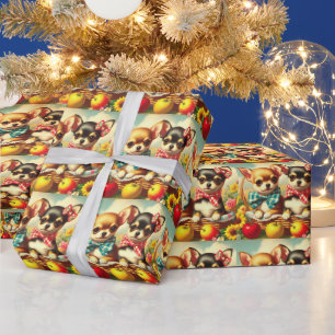 Cute Chihuahua Puppies Wrapping Paper